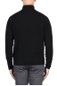 SBU 03500_2021AW Black mock neck raw cut sweater 05