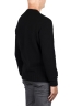 SBU 03507_2021AW Black cashmere and wool blend crew neck sweater 04