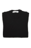SBU 03507_2021AW Black cashmere and wool blend crew neck sweater 06
