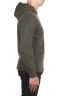 SBU 03512_2021AW Green cashmere and wool blend hooded sweater 03