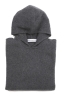 SBU 03515_2021AW Grey cashmere and wool blend hooded sweater 06
