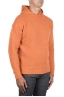 SBU 03516_2021AW Orange cashmere and wool blend hooded sweater 02