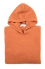 SBU 03516_2021AW Pull à capuche orange en cachemire et laine mélangés 06