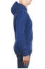 SBU 03519_2021AW Blue cashmere and wool blend hooded sweater 03