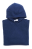 SBU 03519_2021AW Maglia con cappuccio in lana misto cashmere blu 06