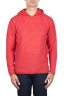 SBU 03520_2021AW Red merino wool blend hooded sweater 01