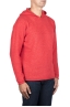 SBU 03520_2021AW Maglia con cappuccio in lana merino rossa 02