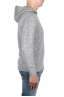 SBU 03522_2021AW Grey merino wool blend hooded sweater 03
