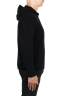 SBU 03523_2021AW Black merino wool blend hooded sweater 03