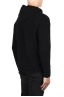 SBU 03523_2021AW Black merino wool blend hooded sweater 04