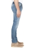 SBU 03529_2021AW Pure indigo dyed stone bleached stretch cotton blue jeans 03