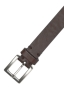SBU 03016_2021AW Brown bullhide leather belt 0.9 inches 03