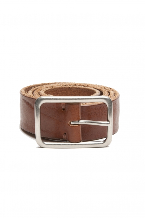 SBU 03018_2021AW Buff bullhide leather belt 1.4 inches cuir 01