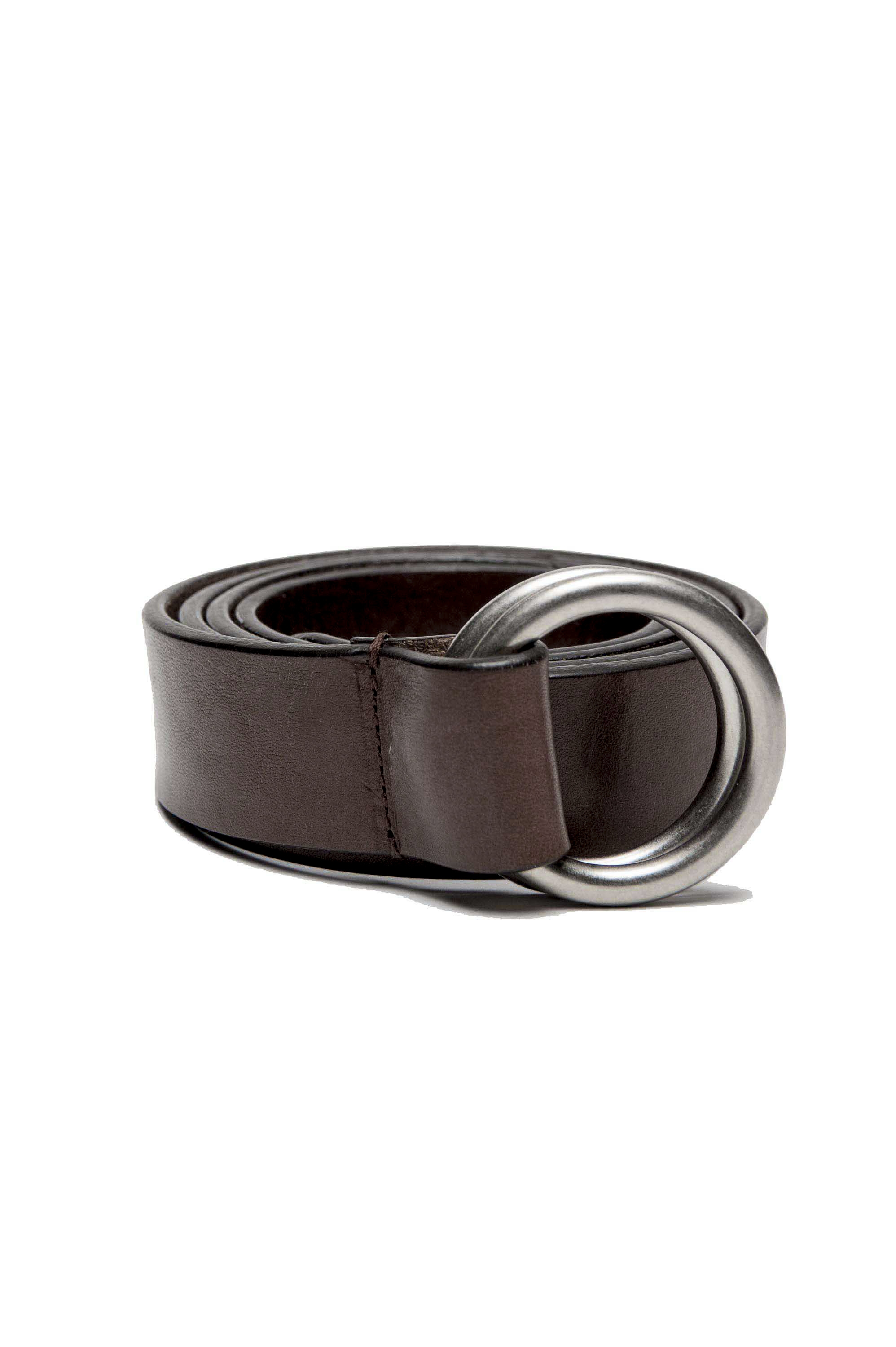 SBU 03025_2021AW Iconic brown leather 1.2 inches belt 01