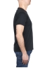 SBU 03304_2021AW Camiseta de algodón flameado con cuello redondo gris pizarra 03