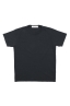 SBU 03304_2021AW Camiseta de algodón flameado con cuello redondo gris pizarra 06