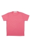 SBU 03305_2021AW T-shirt girocollo aperto in cotone fiammato rosa 06