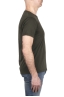 SBU 03306_2021AW Camiseta de algodón flameado con cuello redondo verde 03