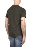 SBU 03306_2021AW Camiseta de algodón flameado con cuello redondo verde 04