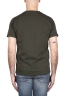 SBU 03306_2021AW Camiseta de algodón flameado con cuello redondo verde 05
