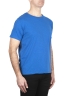 SBU 03313_2021AW T-shirt à col rond en coton flammé bleu chine 02