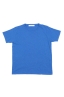 SBU 03313_2021AW T-shirt à col rond en coton flammé bleu chine 06