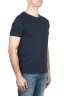 SBU 03315_2021AW T-shirt à col rond en coton flammé bleu marine 02
