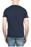 SBU 03315_2021AW T-shirt à col rond en coton flammé bleu marine 05