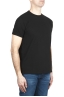 SBU 03321_2021AW T-shirt classique en coton piqué noir 02