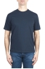 SBU 03322_2021AW T-shirt col rond en pur coton bleu marine 01
