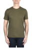 SBU 03324_2021AW Camiseta de algodón puro con cuello redondo verde 01
