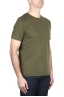 SBU 03324_2021AW Camiseta de algodón puro con cuello redondo verde 02