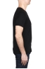 SBU 03328_2021AW T-shirt col rond en coton noir avec poche plaquée 03