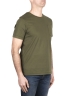 SBU 03329_2021AW Camiseta de algodón verde de cuello redondo y bolsillo de parche 02