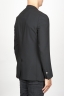 SBU 00915 Single breasted unlined 2 button jacket in black wool 03