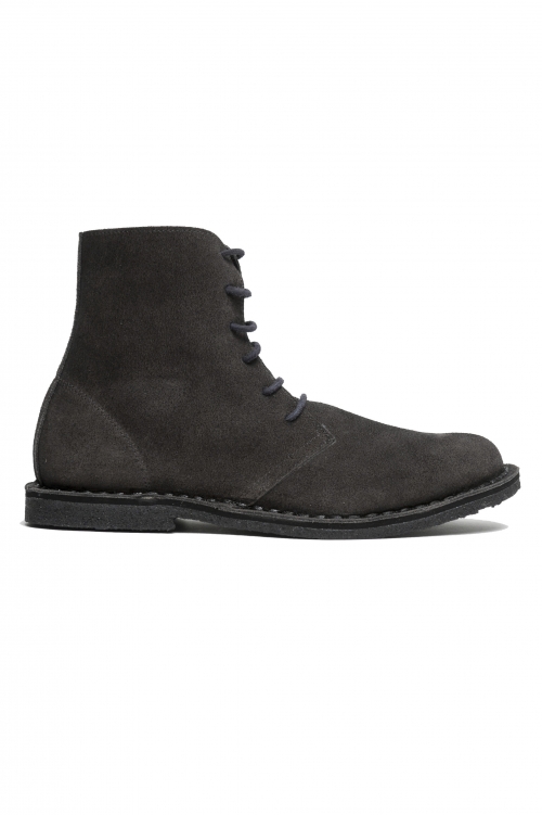SBU 03549_2021AW High top desert boots in grey suede leather 01