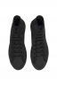 SBU 03550_2021AW Mid top lace up sneakers in black nubuck leather 04
