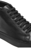 SBU 03555_2021AW Zapatillas altas con cordones en la parte media de piel de becerro negras 06