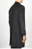 SBU 00918 Clásico abrigo masculino negro de cachemire 03