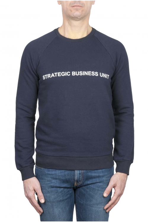 SBU 03584_2021AW Strategic Business Unit logo printed crewneck sweatshirt 01