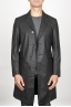 SBU 00920 Trench-coat en coton imperméable noir classique 01