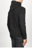 SBU 00942 Cashmere blend zipped hooded sweater black 03