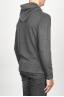 SBU 00943 Cashmere blend zipped hooded sweater grey 03