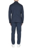 SBU 03059_2021AW Chaqueta y pantalón de traje deportivo de algodón azul 03