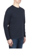SBU 03598_2021AW T-shirt manches longues classique en jersey de coton bleu 02