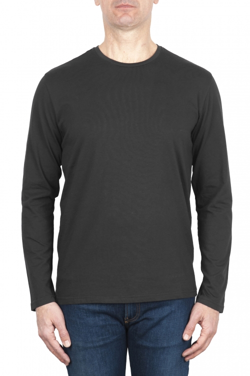 SBU 03600_2021AW T-shirt manches longues classique en jersey de coton gris 01