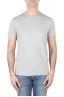 SBU 03602_2021AW T-shirt girocollo classica in cotone grigio melange 01