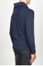 SBU 00944 Cashmere blend zipped hooded sweater blue 03