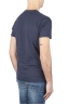 SBU 03603_2021AW Camiseta clásica de punto de algodón azul marin 04