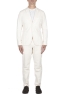 SBU 03606_2021AW Abito in cotone completo di giacca e pantalone bianco 01